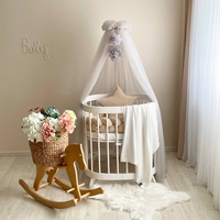 MSonya Canopy with Pompons – Gray