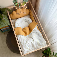 MSonya Nordic Baby-Bettwäsche-Set – Senfgelbe Punkte