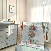 MSonya Gummy Bears Baby Bedding Set, Mint