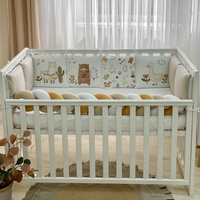MSonya Art Design Alpaca Beige Baby Bedding Set – Bumper | Fitted Sheet | Braided Bumper